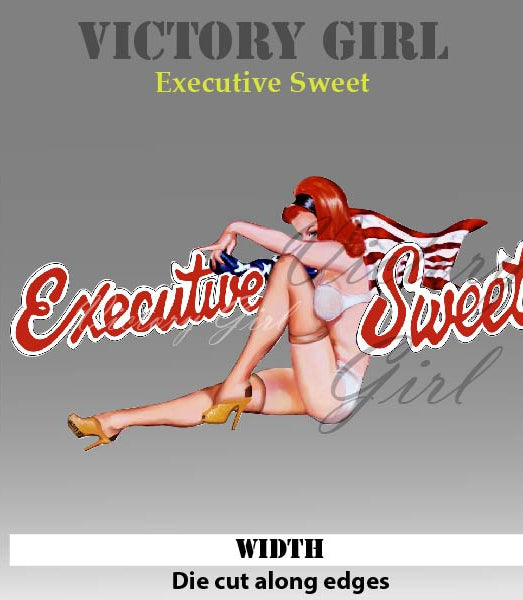 Executive Sweet Nose Art Vinyl Decal Sticker