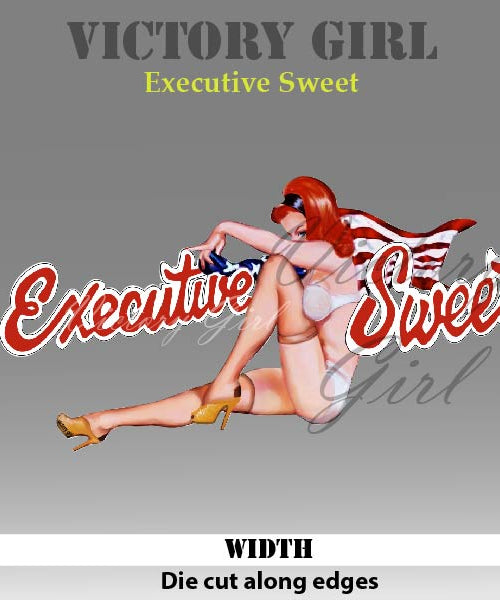 Executive Sweet Nose Art Vinyl Decal Sticker
