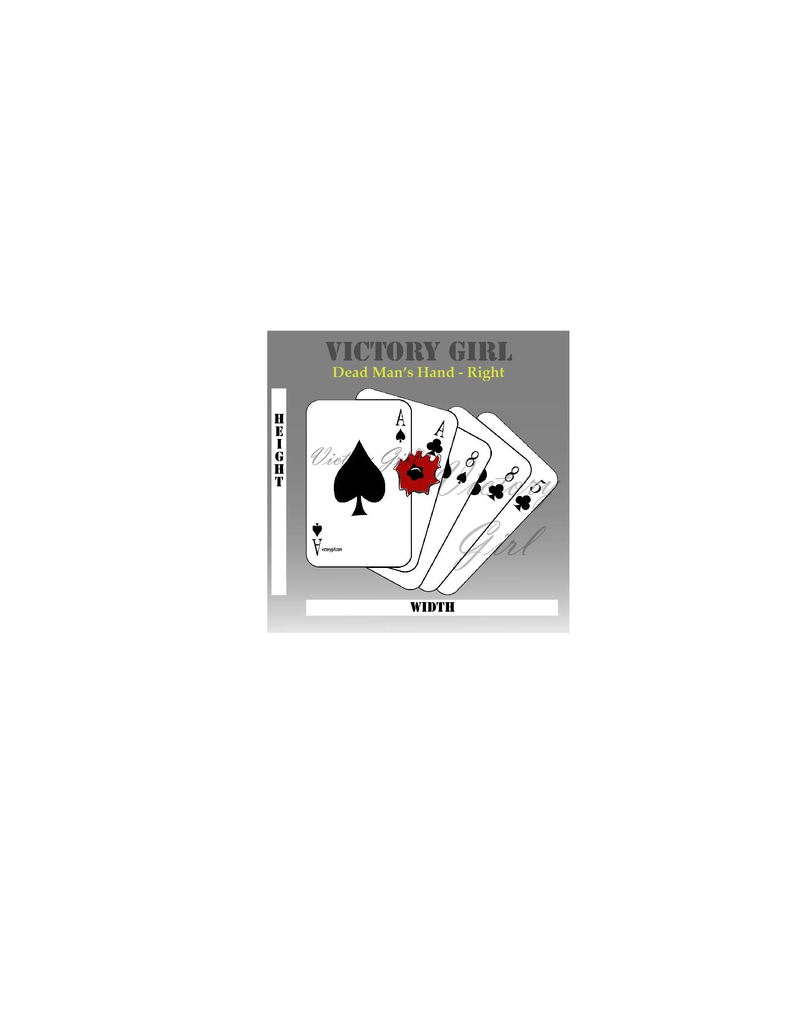 Dead Man's Hand Vinyl Decal Sticker