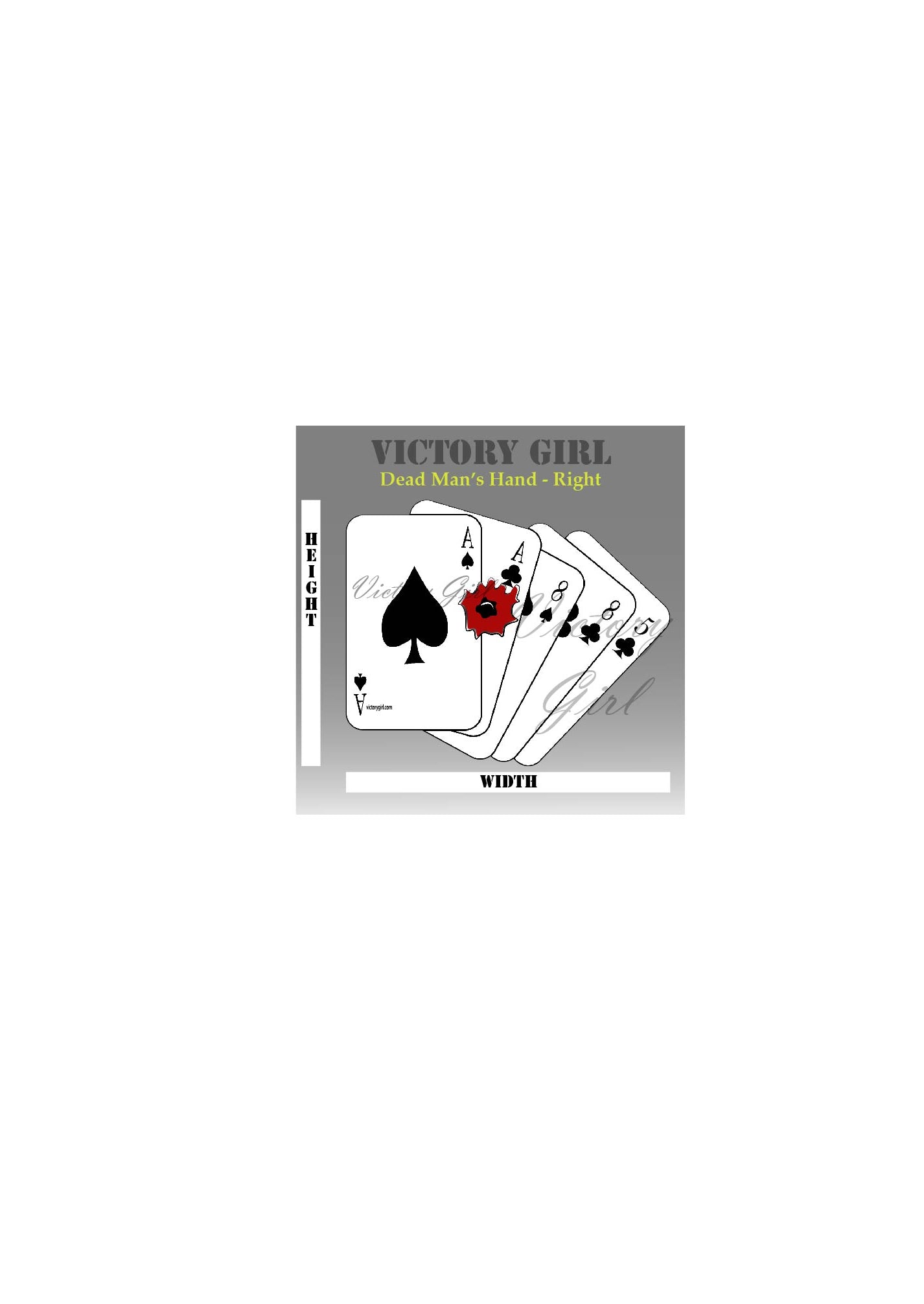 Dead Man's Hand Vinyl Decal Sticker