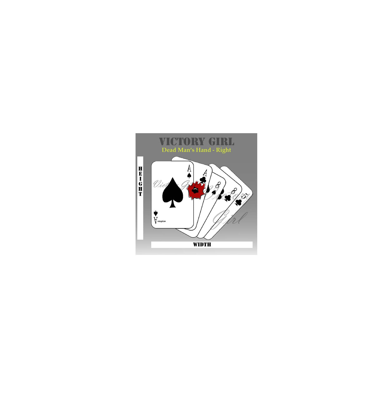 Dead Man's Hand Vinyl Decal Sticker