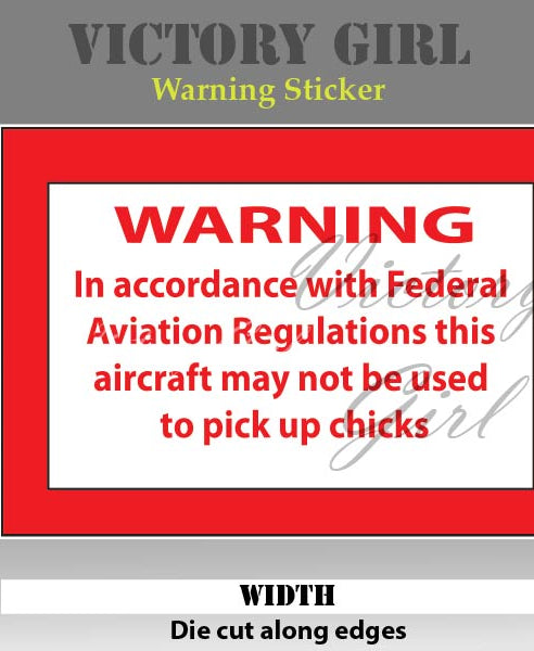 FAA Warning Sticker Vinyl Decal Sticker