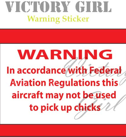 FAA Warning Sticker Vinyl Decal Sticker