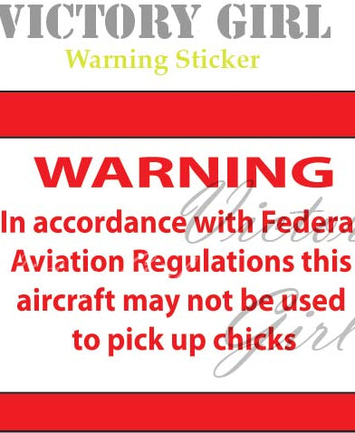 FAA Warning Sticker Vinyl Decal Sticker