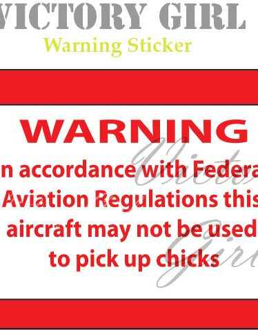 FAA Warning Sticker Vinyl Decal Sticker