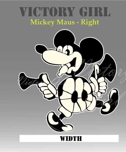 Mickey Maus Nose Art Vinyl Decal Sticker