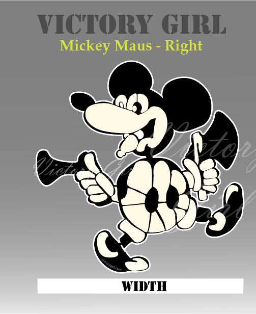 Mickey Maus Nose Art Vinyl Decal Sticker