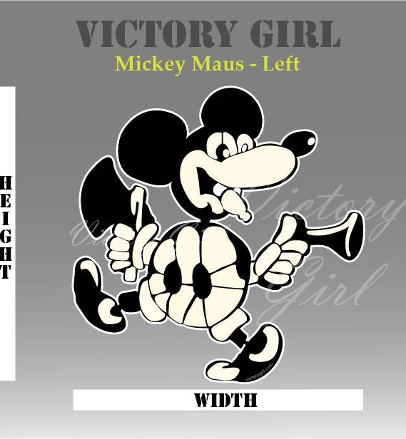 Mickey Maus Nose Art Vinyl Decal Sticker