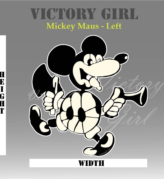 Mickey Maus Nose Art Vinyl Decal Sticker