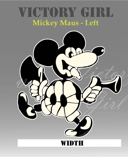 Mickey Maus Nose Art Vinyl Decal Sticker