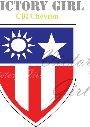 CBI War Theater Chevron WWII Vinyl Decal Sticker