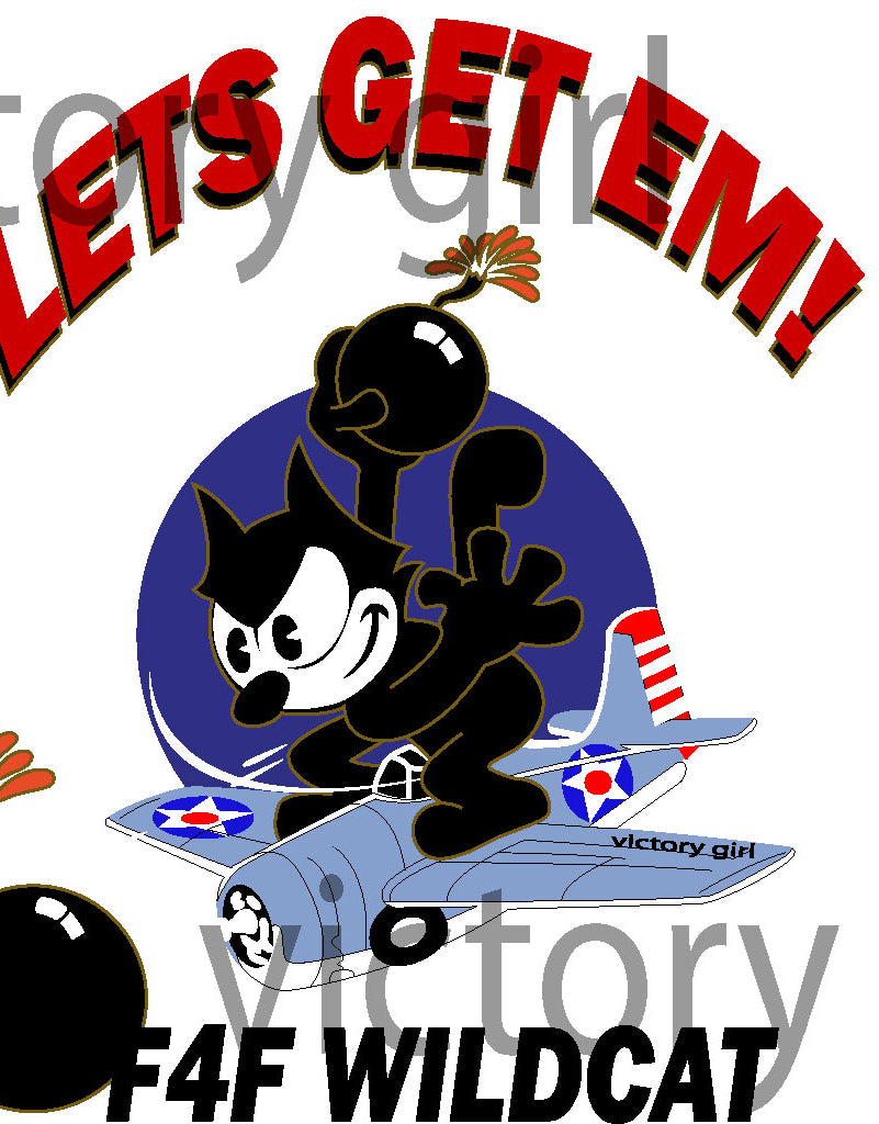 Felix Let's Get Em Vinyl Decal Sticker