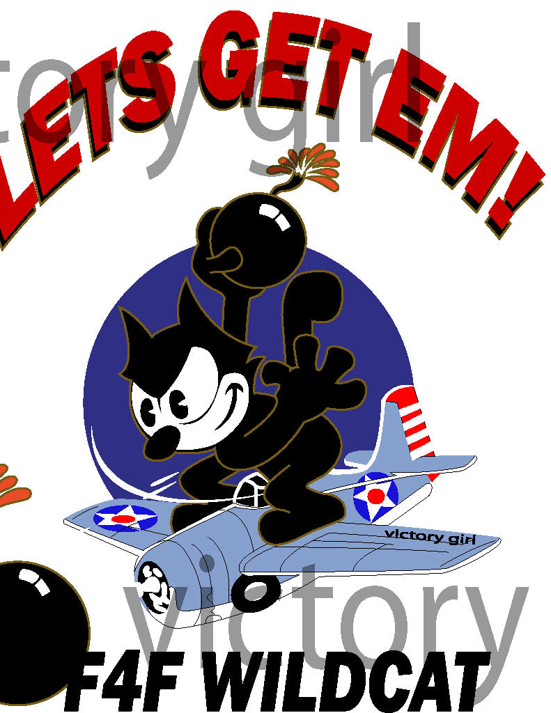 Felix Let's Get Em Vinyl Decal Sticker