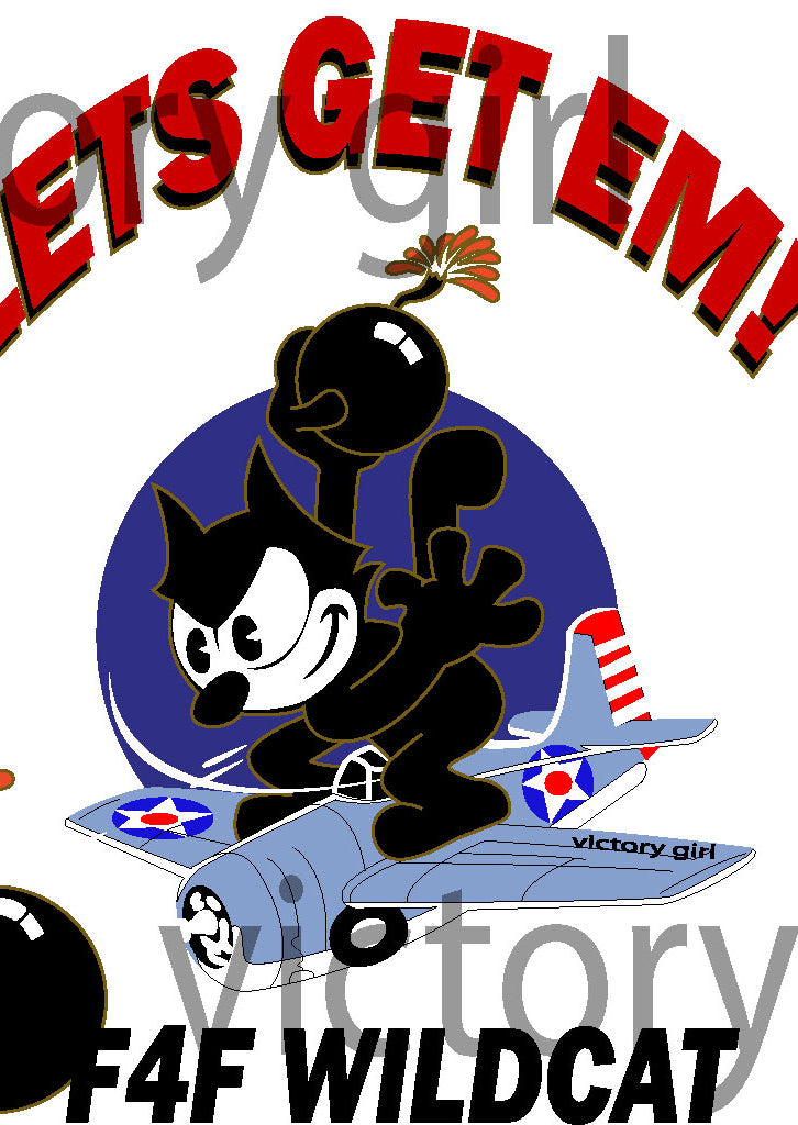 Felix Let's Get Em Vinyl Decal Sticker
