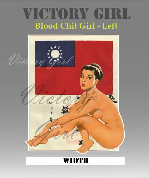 Blood Chit Girl Vinyl Decal Sticker