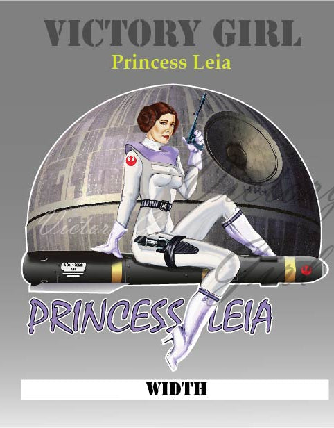 Princess Leia Vinyl Decal Sticker