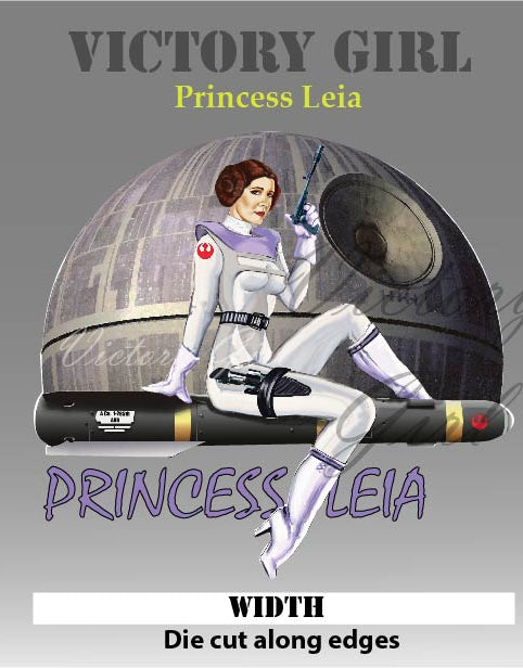 Princess Leia Vinyl Decal Sticker