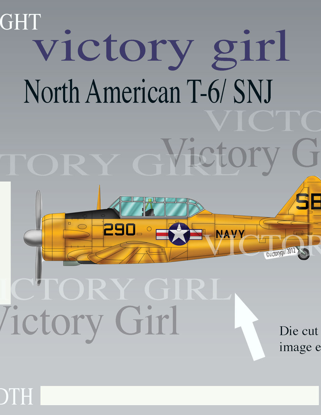 North American T-6 Texan/SNJ Vinyl Decal Sticker
