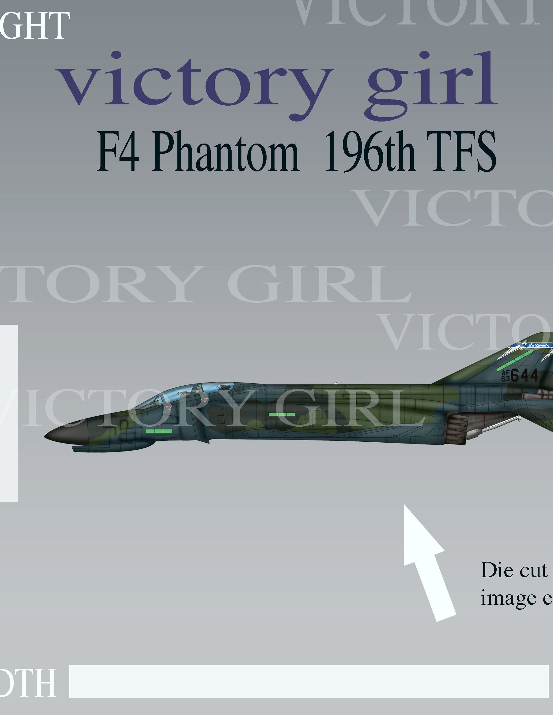 McDonnell F4 Phantom Vinyl Decal Sticker