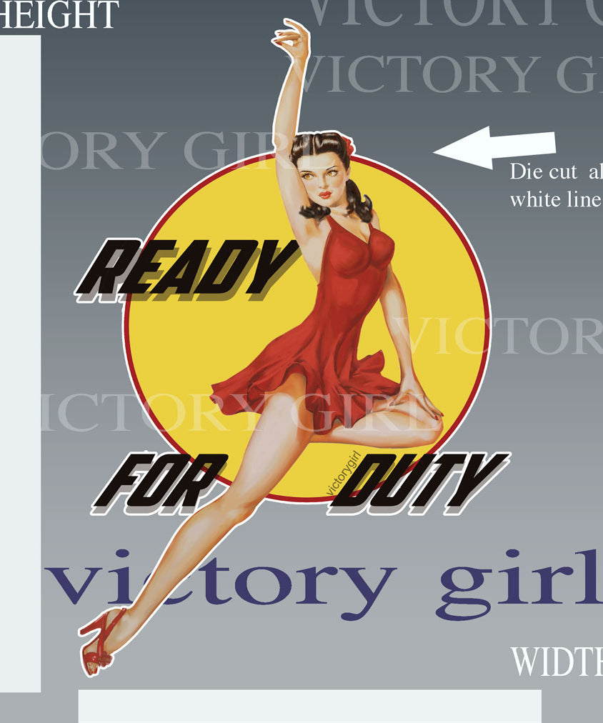 Ready for Duty Vinyl Decal Sticker