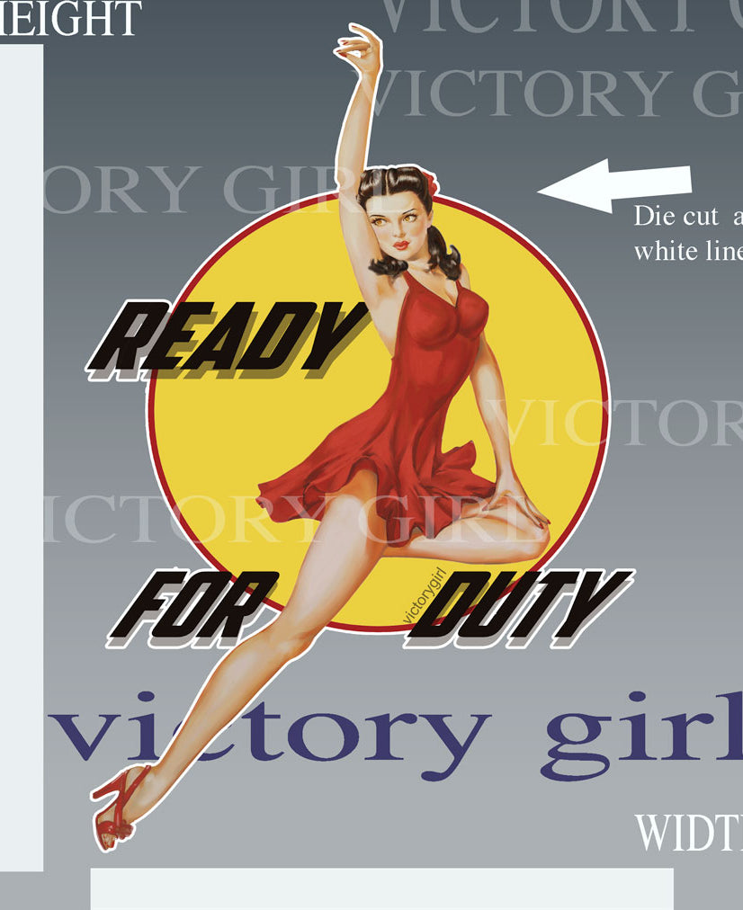 Ready for Duty Vinyl Decal Sticker