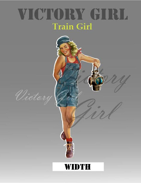 Train Girl Vinyl Decal Sticker