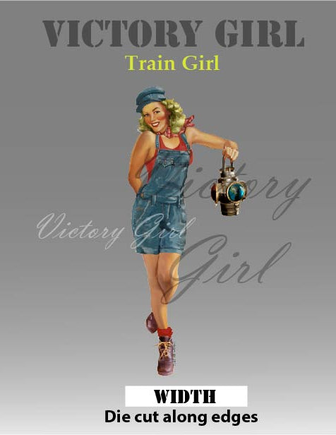 Train Girl Vinyl Decal Sticker