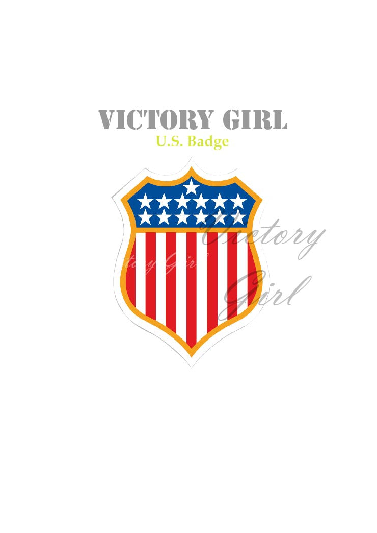 U.S Badge Decal Vinyl Decal Sticker