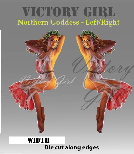 Northern Goddess Vinyl Decal Sticker