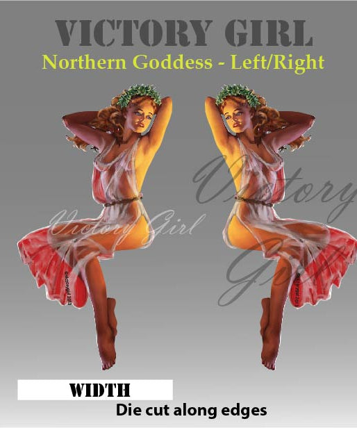 Northern Goddess Vinyl Decal Sticker