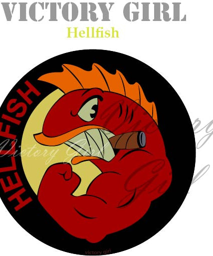 Hellfish Vinyl Decal Sticker