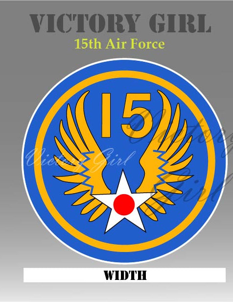 15th Air Force Vinyl Decal Sticker
