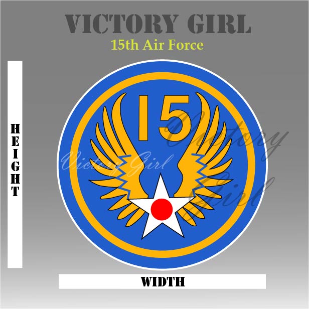 15th Air Force Vinyl Decal Sticker