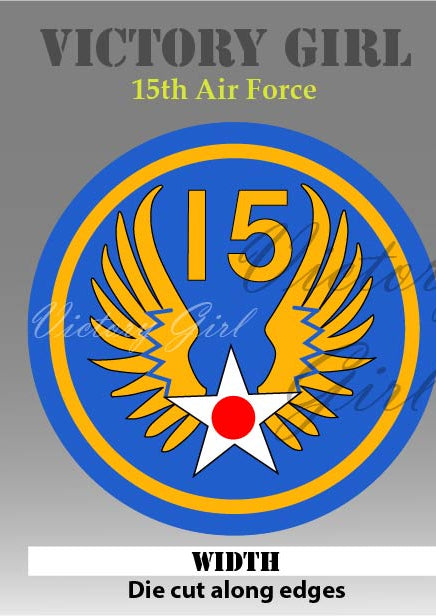 15th Air Force Vinyl Decal Sticker