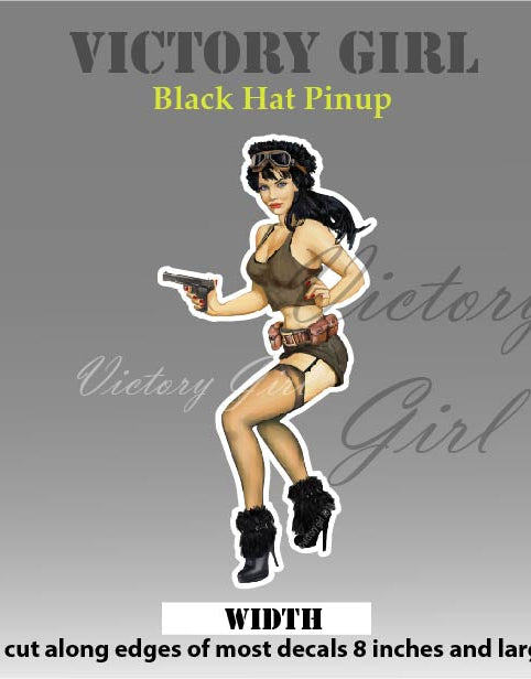 Black Hat Vinyl Decal Sticker