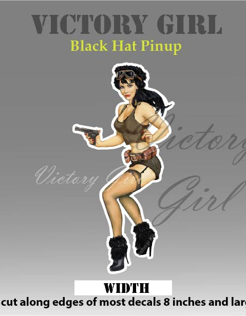 Black Hat Vinyl Decal Sticker