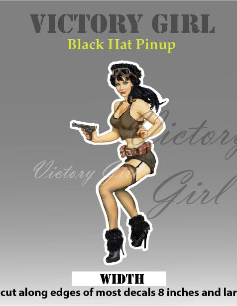 Black Hat Vinyl Decal Sticker