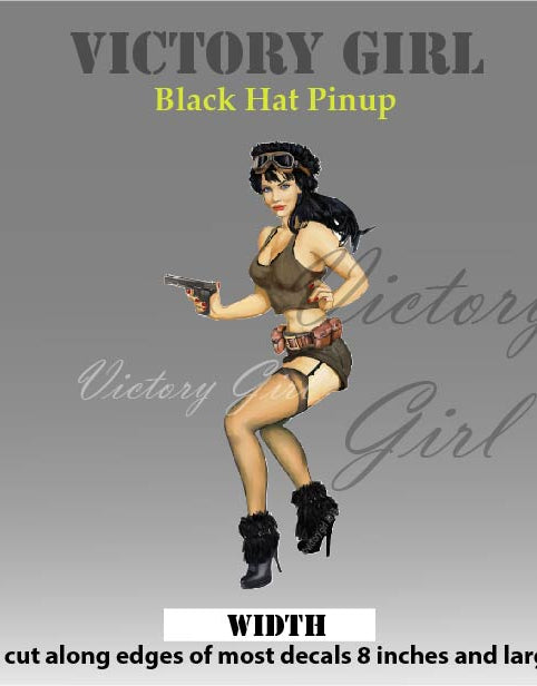 Black Hat Vinyl Decal Sticker