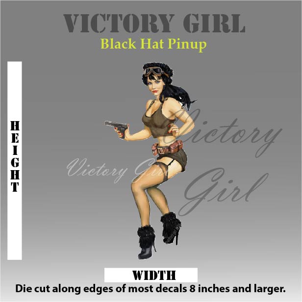 Black Hat Vinyl Decal Sticker