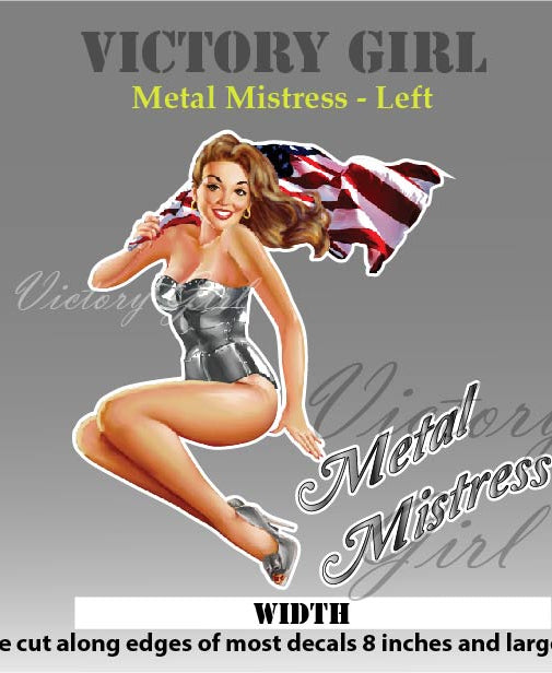Metal Mistress-US Flag Vinyl Decal Sticker