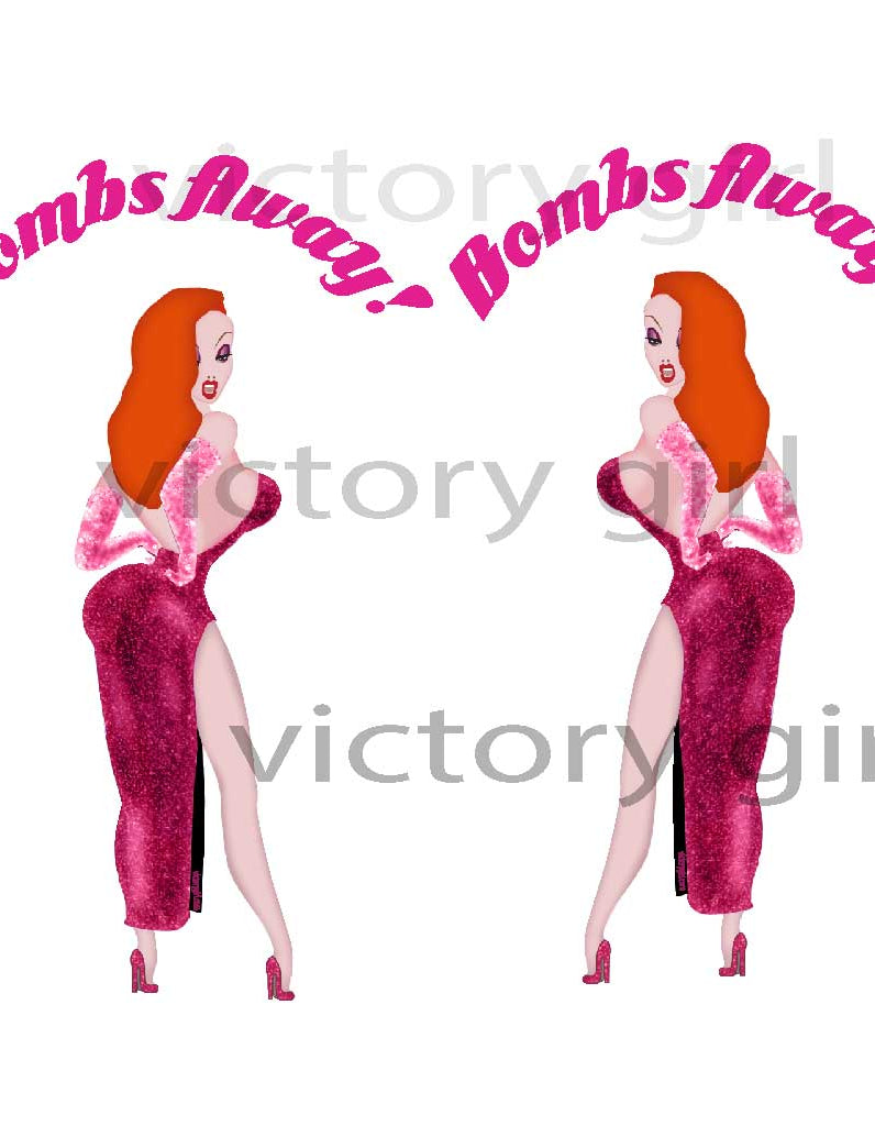 Bombs Away - Jessica Rabbit Vinyl Decal Sticker