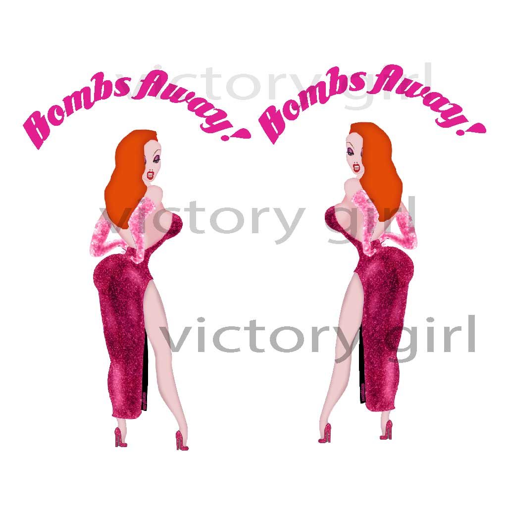 Bombs Away - Jessica Rabbit Vinyl Decal Sticker