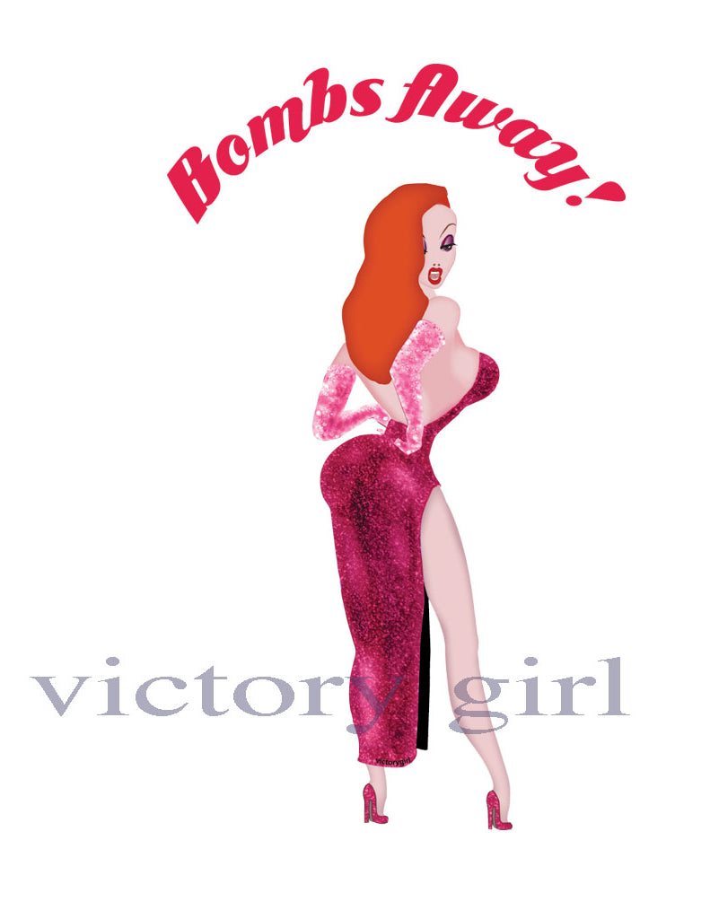 Bombs Away - Jessica Rabbit Vinyl Decal Sticker