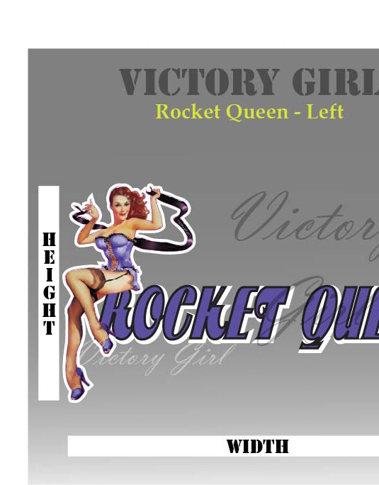 Rocket Queen Nose Art Vinyl Decal Sticker