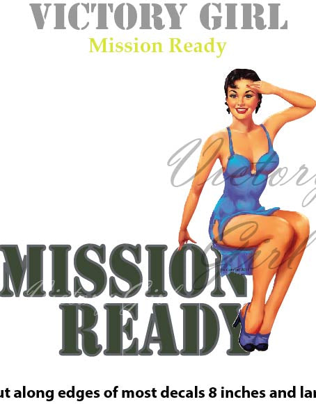 Mission Ready Vinyl Decal Sticker