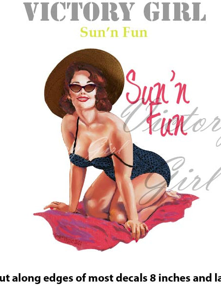 Sun N Fun Vinyl Decal Sticker