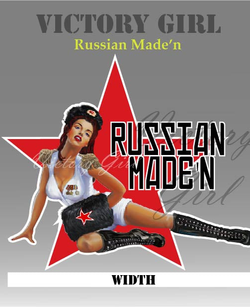 Russian Made'n Vinyl Decal Sticker