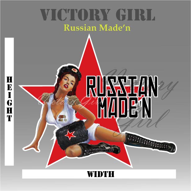 Russian Made'n Vinyl Decal Sticker