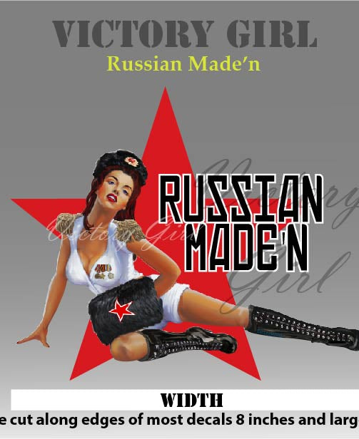 Russian Made'n Vinyl Decal Sticker