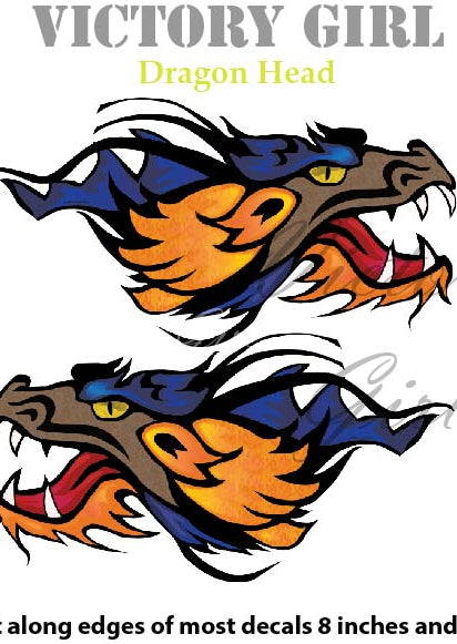 Dragon Head Vinyl Decal Sticker